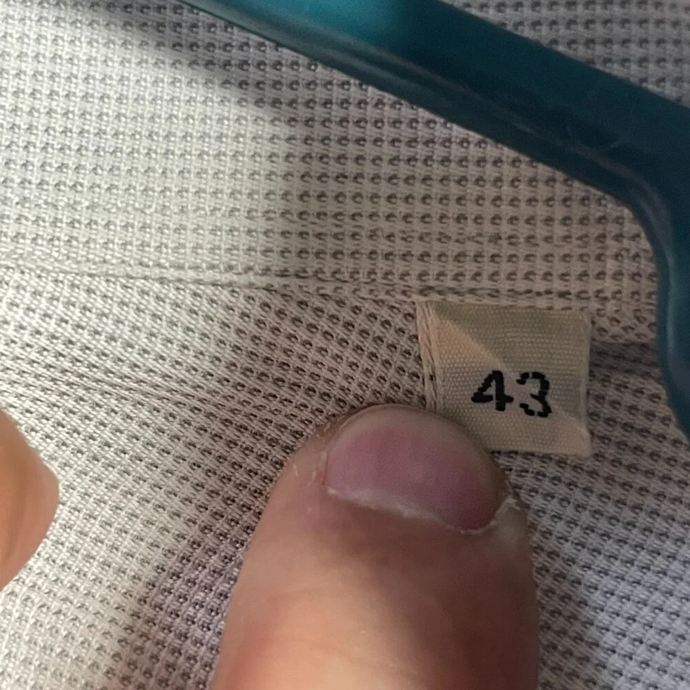 Baldessarini Hugo Boss Dress Shirt Size 43 White 100% Cotton Button Up - Picture 4 of 5